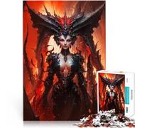 Rompecabezas de 1000 Piezas para Adultos Reina Demonio en el Infierno Lilith Desafiante Difícil Interacción Entre Padres e Hijos 38x26cm