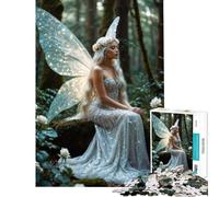 Rompecabezas de 1000 Piezas para Adultos Reina Hada Blanca Juego Educativo práctico y desafiante para Mayores de 14 años Incluye Rompecabezas de 50x75cm