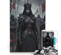 Rompecabezas de 1000 Piezas para Adultos: Reina Oscura y Guerreros Acorazados, Juego práctico, Actividades Divertidas para Hacer en casa, Juego con un diseño Precioso 38x26cm