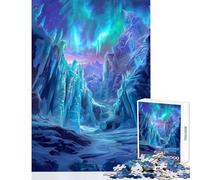 Rompecabezas de 1000 Piezas para Adultos Reino de Hielo de Glacia decoración del hogar Juguetes Regalo Divertido Juegos educativos para cumpleaños y Navidad tamaño 50x75cm