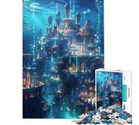 Rompecabezas de 1000 Piezas para Adultos Reino Submarino de Oceanía Rompecabezas de 1000 Piezas para decoración del hogar Regalos para Mujeres Amigos y Familiares (38x52cm)