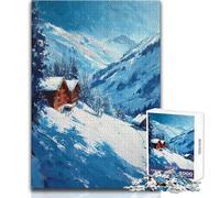 Rompecabezas de 1000 Piezas para Adultos, Retiro en la montaña, difícil desafío, Juegos educativos, Gran Regalo para Juegos (tamaño 50x75cm)