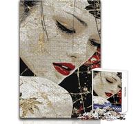 Rompecabezas de 1000 Piezas para Adultos, Retrato Abstracto de una Mujer, Juguetes educativos, desafío difícil, Juguetes de Bricolaje, tamaño 38x52cm