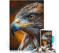 Rompecabezas de 1000 Piezas para Adultos Retrato de águila Salvaje Hecho de Papel,para y a Partir de 14 años Juegos educativos Una Obra de Arte。tamaño:38x52cm/14.96x20.47pulgada