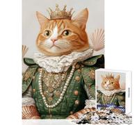 Rompecabezas de 1000 Piezas para Adultos Retrato de Gato Juguetes de Bricolaje Grandes Regalos y Juguetes Juegos de relajación Que mejoran el Amor en Pareja tamaño 38x26cm