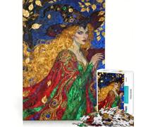 Rompecabezas de 1000 Piezas para Adultos Retrato de la Bruja Dorada en un Entorno otoñal, Juguetes para armar, ensamblaje de Patrones, colección de Artistas, Bellas Artes 50x75cm