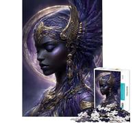 Rompecabezas de 1000 Piezas para Adultos Retrato de la Diosa ISIS en Morado y Dorado Rompecabezas para Adultos Juguete para decoración de Pared desafío difícil Oferta como Regalo para Toda la Familia