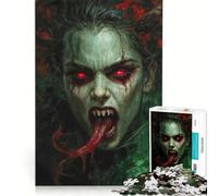 Rompecabezas de 1000 Piezas para Adultos Retrato de Mujer Vampiro Juego Educativo Carrera de Velocidad Manual Regalo de cumpleaños Regalos de Viaje 50x75cm