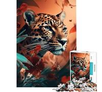 Rompecabezas de 1000 Piezas para Adultos Retrato de Tigre en la Jungla Juguetes educativos Juegos Familiares Una Obra de Arte Un Gran Regalo para los Amantes de los Juegos (Tamaño 50x75cm)