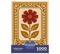 Rompecabezas De 1000 Piezas para Adultos Retro Floral Illustration Rompecabezas para Adultos Juegos Familiares Pero Regalos Divertidos Y Humorísticos para Amigos Y Familiares 70x50cm/1000pcs