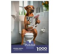Rompecabezas De 1000 Piezas para Adultos Rhodesian Ridgeback Toilet Rompecabezas Juego Familiar para La Diversión Familiar Oferta como Regalo para Toda La Familia 70x50cm/1000pcs