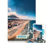 Rompecabezas de 1000 Piezas para Adultos Rimini Neat Edge Decor Actividad Cerebral Diversión Fácil Tiempo Divertido Regalo de cumpleaños para la Mente (38x26cm)