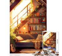 Rompecabezas de 1000 Piezas para Adultos rincón Acogedor decoración del hogar Juguetes Regalos de Amigo Secreto Juego Familiar Ayuda a ejercitar el Cerebro tamaño 50x75cm