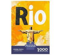 Rompecabezas De 1000 Piezas para Adultos Rio De Janeiro Christ The Redeemer Rompecabezas para Adultos Juguete Decoración De Pared Difícil Difícil Y Desafío 38x26cm/1000pcs