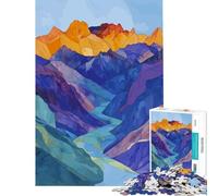 Rompecabezas de 1000 Piezas para Adultos Río Entre montañas Juguetes adictivos para Cultivar la Paciencia Juego de ingenio para divertirse en Familia Regalos para Hombres y Mujeres (tamaño 38x52cm)