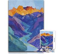 Rompecabezas de 1000 Piezas para Adultos, río Entre montañas, relájese Durante el Tiempo Libre, Corte Limpio, sin Costuras, Juguete Entrelazado, tamaño 38x52cm