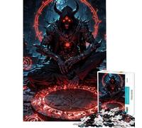 Rompecabezas de 1000 Piezas para Adultos Ritual demoníaco del encadenado Rompecabezas para Adultos Juegos relajantes Regalos para Mujeres interacción Entre Padres e Hijos (tamaño 38x26cm)