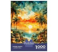 Rompecabezas De 1000 Piezas para Adultos Road to Paradise Rompecabezas para Adultos Juegos Familiares Una Obra De Arte Ayuda A Ejercitar El Cerebro 38x26cm/1000pcs