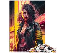 Rompecabezas de 1000 piezas para adultos Rock Girl Stress Relief 10.27 pulgadas x 14.96 pulgadas Impresionantes regalos para Navidad para adolescentes de 14 años y mayores