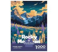 Rompecabezas De 1000 Piezas para Adultos Rocky Mountain National Park Landscape Art Rompecabezas para Adultos Juegos De Relajación Desafío Difícil Regalo De Cumpleaños, Regalos, 52x38cm/1000pcs
