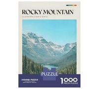 Rompecabezas De 1000 Piezas para Adultos Rocky Mountain National Park Rompecabezas para Adultos Juegos Divertidos Decoración De Pared Cumpleaños Y Navidad 38x26cm/1000pcs
