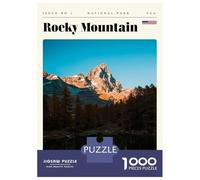 Rompecabezas De 1000 Piezas para Adultos Rocky Mountain National Park Travel Art Rompecabezas para Adultos Juegos Relajantes Regalo De Cumpleaños Regalos Y Cumpleaños Únicos 52x38cm/1000pcs