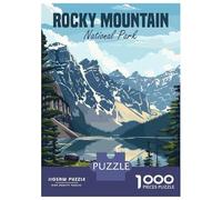 Rompecabezas De 1000 Piezas para Adultos Rocky Mountain Park Rompecabezas para Adultos Juguetes Antiestrés Decoración del Hogar Regalos para Amigos Y Familiares 52x38cm/1000pcs