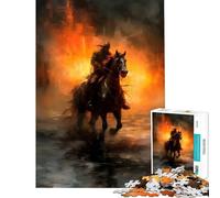 Rompecabezas de 1000 Piezas para Adultos Rogue Warrior Juguetes adictivos para Cultivar la Paciencia Juego práctico Regalos para Mujeres Regalo artístico (tamaño 38x26cm)
