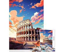 Rompecabezas de 1000 Piezas para Adultos Roma Pintura al óleo Juguetes antiestrés Regalos de cumpleaños para Juegos educativos Adecuado para decoración de Escritorio tamaño 50x75cm