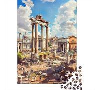 Rompecabezas De 1000 Piezas para Adultos Roman Forum Ruins Rompecabezas para Adolescentes Juego De Ingenio Desafío Difícil Juego Desafiante Regalos 38x26cm/1000pcs