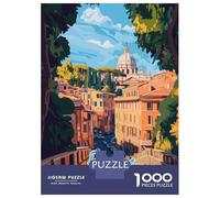 Rompecabezas De 1000 Piezas para Adultos Rome Cityscape Rompecabezas para Adolescentes Juguetes De Bricolaje Que Mejoran La Memoria Regalos De Cumpleaños Y Únicos 52x38cm/1000pcs