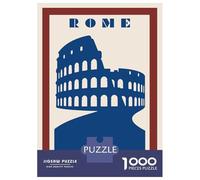 Rompecabezas De 1000 Piezas para Adultos Rome Colosseum Vintage Rompecabezas para Adultos Juegos De Relajación Desafío Difícil Regalo De Cumpleaños, Regalos, 70x50cm/1000pcs