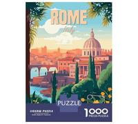 Rompecabezas De 1000 Piezas para Adultos Rome Italy Rompecabezas Antiestrés Juguetes Difíciles Cumpleaños Y Navidad 38x26cm/1000pcs