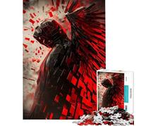 Rompecabezas de 1000 Piezas para Adultos Rompecabezas Abstracto geométrico con alas Rompecabezas para Adolescentes Juego de ingenio una Obra de Arte Juego desafiante Regalos (tamaño 50x75cm)