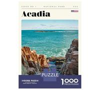 Rompecabezas De 1000 Piezas para Adultos Rompecabezas Acadia National Park Travel Art Rompecabezas para Adultos Juegos Relajantes Mejora La Memoria Juego Desafiante Regalos 38x26cm/1000pcs