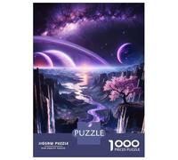Rompecabezas De 1000 Piezas para Adultos Rompecabezas Amethyst River Canyon Rompecabezas para Adultos Juego Familiar Arte De Pared Actividades Divertidas En Casa 52x38cm/1000pcs