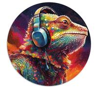 Rompecabezas de 1000 Piezas para Adultos, Rompecabezas Art Chameleon, desafiante Rompecabezas para Hacer tú Mismo, Juego Interactivo Familiar (67,5 x 67,5 cm)