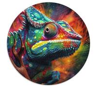 Rompecabezas de 1000 Piezas para Adultos, Rompecabezas Art Chameleon, Juego Familiar para Adolescentes, desafiante Rompecabezas (67,5 x 67,5 cm)