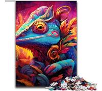 Rompecabezas de 1000 Piezas para Adultos, Rompecabezas Art Chameleon, tamaño 50x75cm, diversión Familiar, Juegos de Fiesta, Regalos de Fiesta de cumpleaños