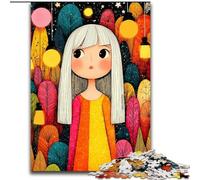 Rompecabezas de 1000 Piezas para Adultos Rompecabezas Art Girl Juego Interactivo Familiar para Adultos, Apto para Mayores de 14 años (tamaño 26x38cm)