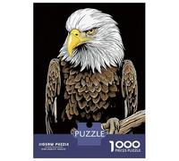 Rompecabezas De 1000 Piezas para Adultos Rompecabezas Bald Eagle Bird Wildlife Rompecabezas para Adultos Juego De Ingenio Decoración del Hogar Juego Desafiante Regalos 38x26cm/1000pcs