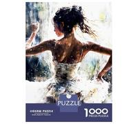 Rompecabezas De 1000 Piezas para Adultos Rompecabezas Ballerina in White Tutu Rompecabezas para Adultos Juego Familiar Arte De Pared Actividades Divertidas En Casa 70x50cm/1000pcs