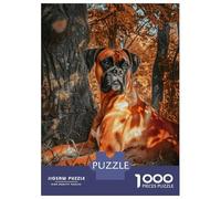 Rompecabezas De 1000 Piezas para Adultos Rompecabezas Boxer Dog Under A Tree Rompecabezas para Adultos Juguetes Antiestrés Mejora La Memoria Diversión En Casa Actividades, 70x50cm/1000pcs