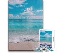 Rompecabezas de 1000 Piezas para Adultos, Rompecabezas Brisa Tranquila del océano, Ideal para Momentos de Tranquilidad y relajación, Corte Uniforme y Limpio, Juguete de Ocio, tamaño 38x52cm