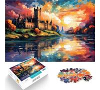 Rompecabezas de 1000 piezas para adultos, rompecabezas Bunratty Castle desafiante, regalos de juego de 19.7 x 29.5 pulgadas, regalos secretos de Papá Noel para adolescentes de 14 años en adelante