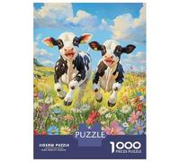 Rompecabezas De 1000 Piezas para Adultos Rompecabezas Calfs in Bloom Rompecabezas para Adultos Juegos Divertidos Desafío Difícil Cumpleaños 70x50cm/1000pcs