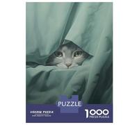 Rompecabezas De 1000 Piezas para Adultos Rompecabezas Cat Peeking Animal Art Rompecabezas para Adultos Juegos Relajantes Análisis Y Lógica Diversión En Casa Actividades, 38x26cm/1000pcs