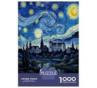 Rompecabezas De 1000 Piezas para Adultos Rompecabezas Celle, Lower Saxony, Germany Starry Night Rompecabezas para Adultos Juego Familiar Alivia El Estrés Juego Desafiante Regalos 38x26cm/1000pcs