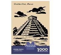 Rompecabezas De 1000 Piezas para Adultos Rompecabezas Chichen Itza Pyramid in Mexico Rompecabezas para Adultos Juegos Relajantes Mejora La Memoria Juego Desafiante Regalos 52x38cm/1000pcs