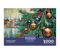 Rompecabezas De 1000 Piezas para Adultos Rompecabezas Christmas Tree Decorations-1 Rompecabezas para Adultos Juegos Divertidos Arte De Pared Diversión En Casa Actividades, 70x50cm/1000pcs